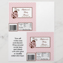 Grande coccinelle de rose d'emballage de la barre  prospectus personnalisés