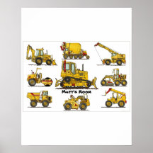 Grande copie d'affiche de matériel de construction