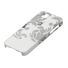 grande damassé audacieuse blanche et noire coque iPhone 5 Case-Mate