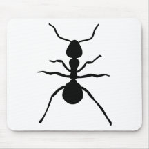grande icône noire de fourmi tapis de souris