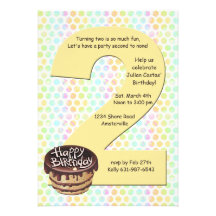 Grande invitation de fête d'anniversaire 2