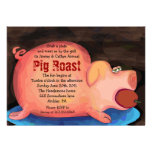 GRANDE invitation PORCINE de partie de Barre-b-Que