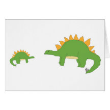 Grande petite carte de Stegosaurus de "n"
