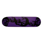 Grande planche à roulettes de pourpre de crânes