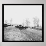 Grande station noire de rivière près de Vicksburg  Poster