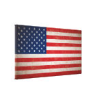 Grande toile grunge vintage de drapeau américain d impressions sur toile