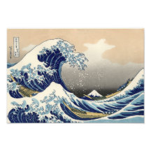 Grande vague outre de Kanagawa Photographies