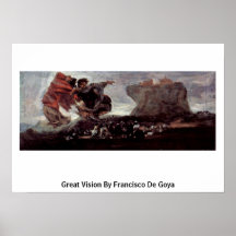 Grande vision par Francisco De Goya Affiche