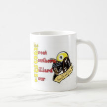 grande visite du sud de billard tasses à café