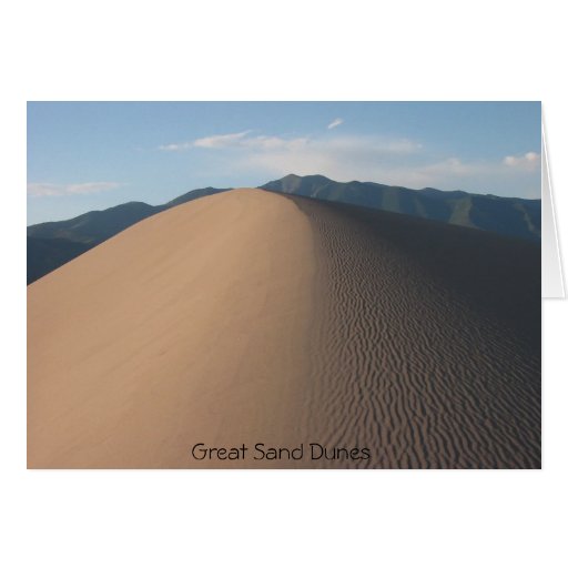 Grandes dunes de sable carte