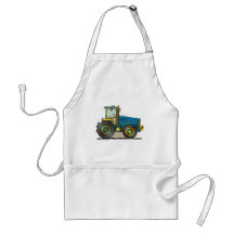 Grandes tasses bleues de tracteur tabliers