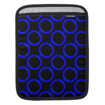 Grands anneaux bleus housses iPad