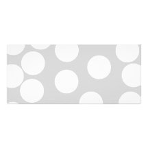 Grands points blancs sur le fond gris modèle de carte double