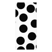 Grands points. Modèle noir et blanc Modèle De Carte Double