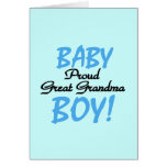 Grands T-shirts et cadeaux fiers de bébé de grand- Carte De Vœux