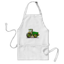 Grands tabliers verts de tracteur