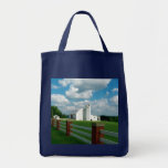 Grange blanche. Barrière blanche Sacs Fourre-tout