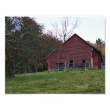 Grange rouge 11 x épreuve photographique 8,5