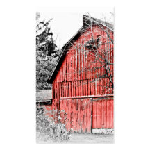 Grange rouge magnifique modèles de cartes de visite