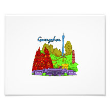 graphique buildings.png de ville de guangzhon tirages photo