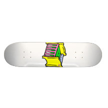 graphique coloré de huche de bébé plateaux de skateboards