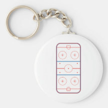 graphique de piste de hockey sur glace porte-clefs