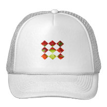 Graphique de tuile de diamant de chaux de piment casquette