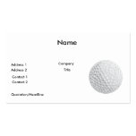 graphique de vecteur de boule de golf modèles de cartes de visite