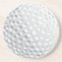 graphique de vecteur de boule de golf dessous de verres