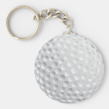 graphique de vecteur de boule de golf porte-clef