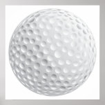 graphique de vecteur de boule de golf posters