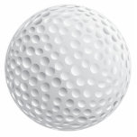 graphique de vecteur de boule de golf découpage en acrylique