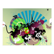 Graphique d'illustration de Digitals - Cartes Postales