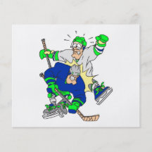 graphique drôle de collision de hockey sur glace prospectus