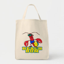 graphique mignon de bande dessinée de homard de bo sacs