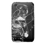 Graphique noir et blanc coque iPhone 3 Case-Mate