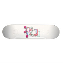 Graphique rose de fantaisie de poussette de bébé planches à roulettes customisées