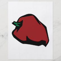 Graphique rouge simple de Habanero Prospectus Personnalisés