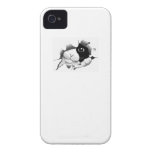 Graphique sournois curieux mignon de chaton de cha coques Case-Mate iPhone 4