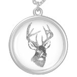 Graphique vintage d'art de cerfs communs pendentifs