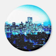 Gratte-ciel de New York City la nuit Magnets