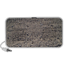 Gravier brun naturel de sable haut-parleurs iPod