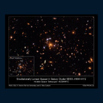 GravitationallyLensedQuasarInGalax posters