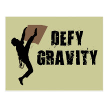 Gravité de défi carte postale