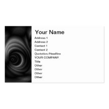 Gravité noire cartes de visite professionnelles