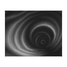 Gravité noire impression sur toile
