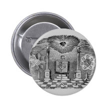Gravure maçonnique du 19ème siècle de Blockcut Badge