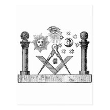 Gravure maçonnique du 19ème siècle de G Kenning Bl Cartes Postales