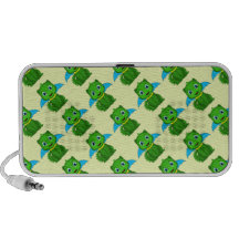 Green And Blue Chibi Dragon Speaker System
