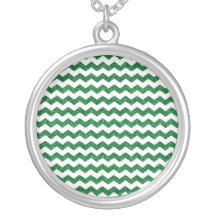 Green glitter chevrons jewelry